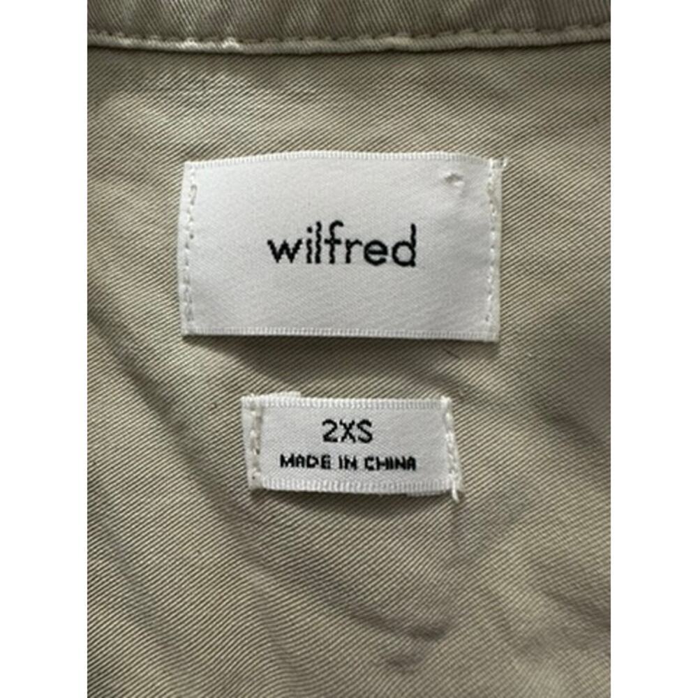 Wilfred Aritzia Gray/Green Button Shirt size 2XS - Picture 4 of 6